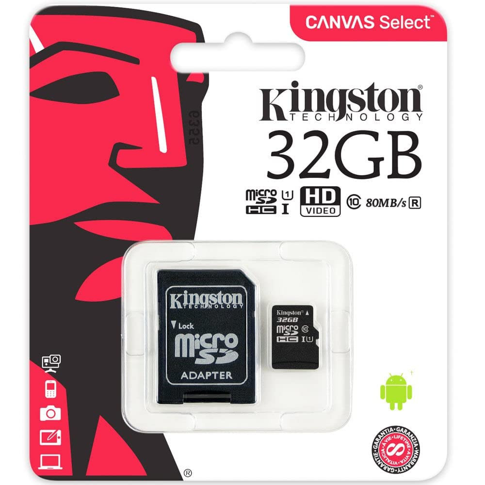 Kingston Memory Card Micro SD SDHC 32 GB