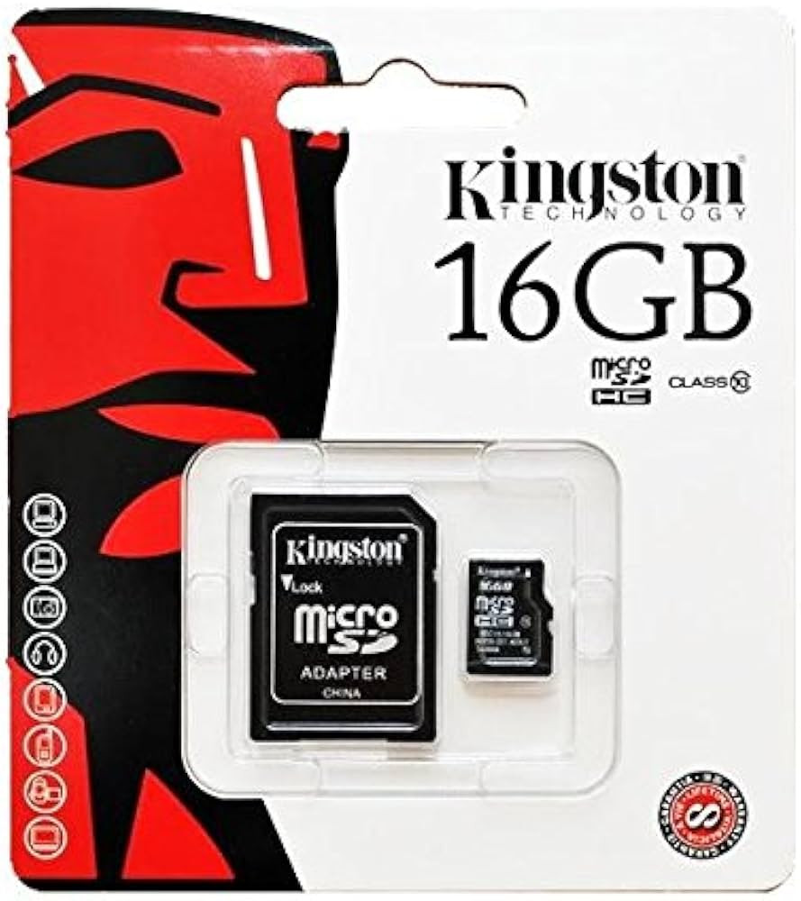 Kingston Memory Card Micro SD SDHC 16 GB